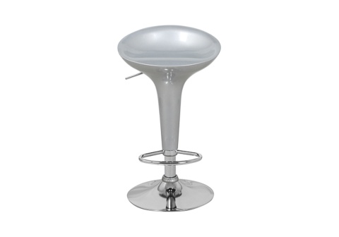 Стул барный Бомба серебро