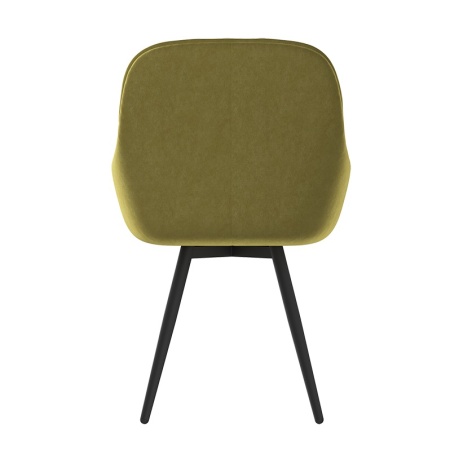 Комплект стульев Сильвер (2 шт), черный велюр желтый