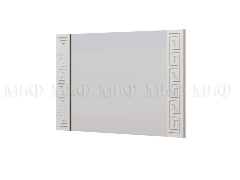 Зеркало Афродита-1 МДФ Белый Глянец (Ш-850 x В-500 x  Г-32 мм)