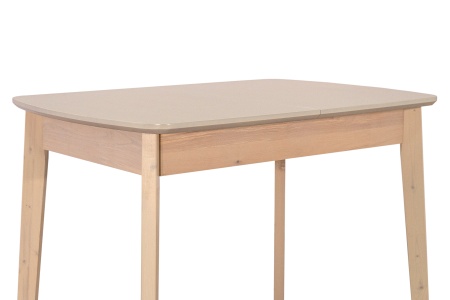 Стол раздвижной с овальной крышкой выбеленная береза