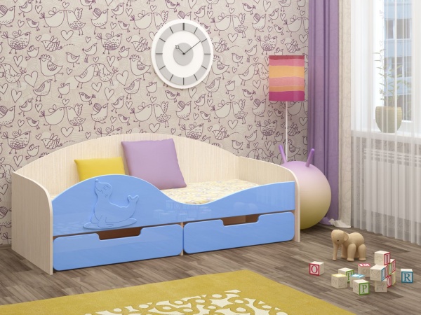 Детская Кровать Юнга-8 МДФ/Разные Цвета