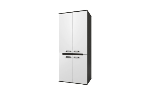 Гостиная Верби Венге/МДФ Белый Глянец (Ш-2768 х В-1900 х Г-420 мм)