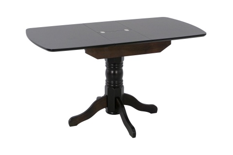 Стол обеденный раздвижной с овальной крышкой венге