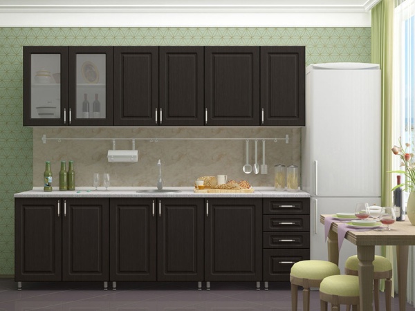 Кухонный Гарнитур Венесуэла  МДФ 2500 мм